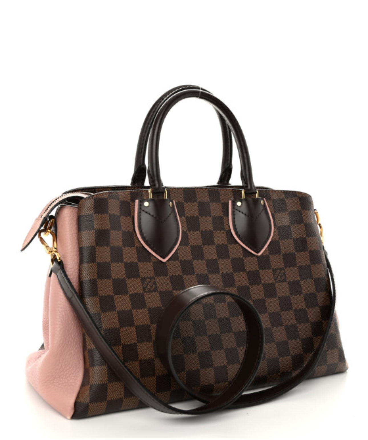 Pre-Owned Louis Vuitton Taurillon Damier Ebene Normandy Magnolia Bag