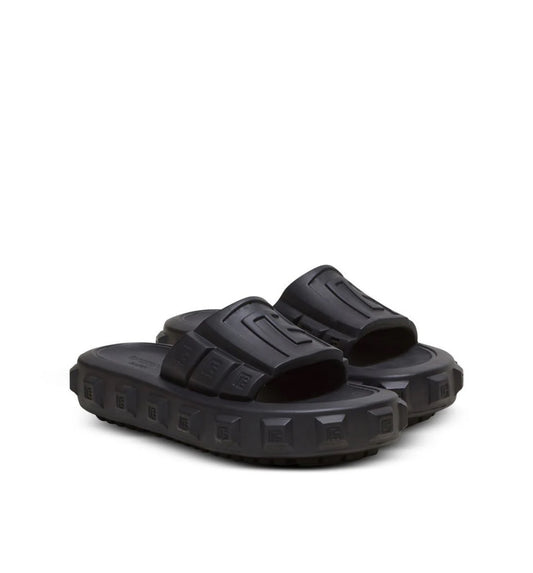 Brand New Black Balmain Ari Slides