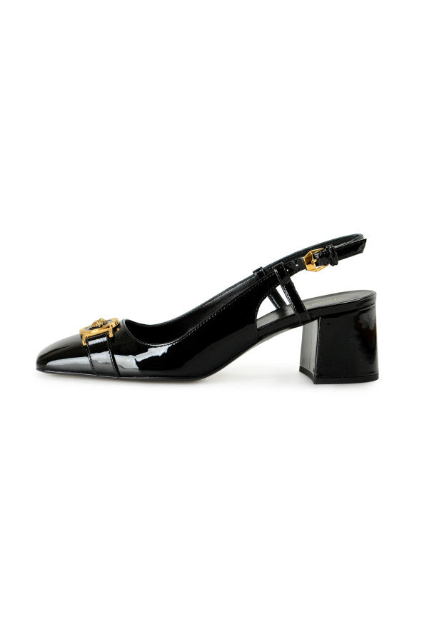 Versace Sling Back Vernice Metal Heels