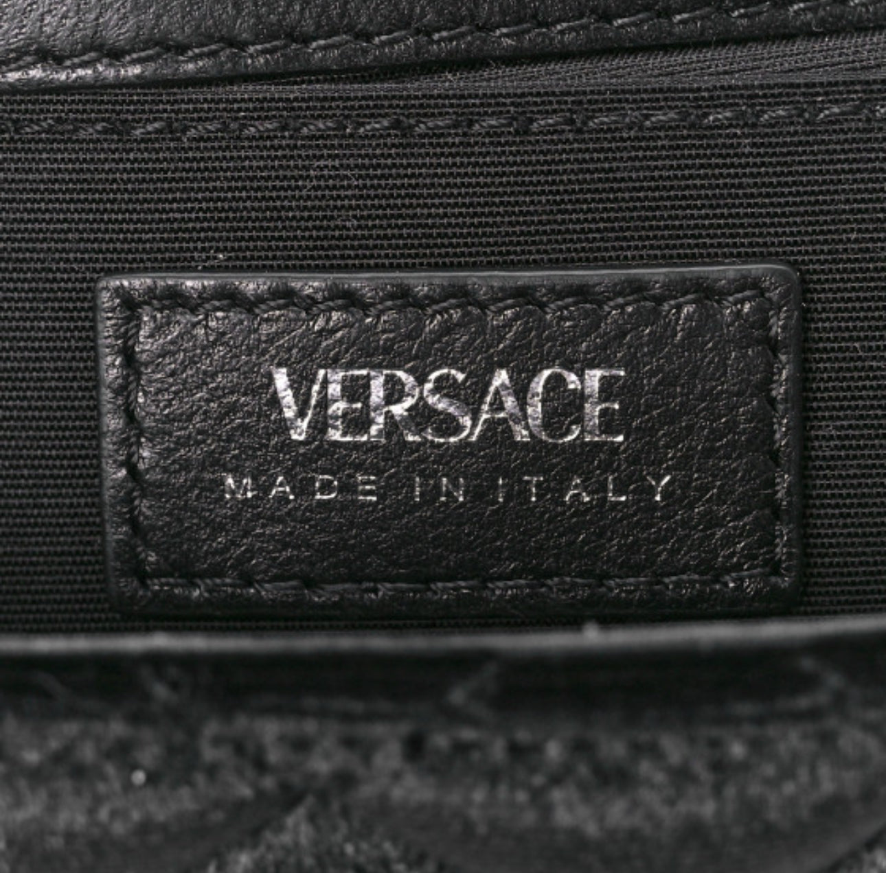 Brand New Versace Velvet Quilted Icon Crossbody Bag